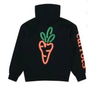 Carrots By Anwar Champion Hoodie Pullover Carrot‎ Logo Black Kids Size XS
